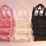 Gothic Cathedral Makeup Organizer, Dark Academia Cosmetics Display, Lip Kit Storage, Witchy Goth Decor, Spooky Gift for Her
